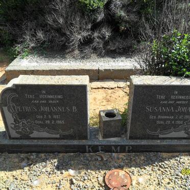 KEMP Petrus Johannes B. 1897-1965 &amp; Susanna Johanna BORNMAN 1903-1960