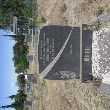 MIENIE Maria Susanna nee LOWIES 1926-1953