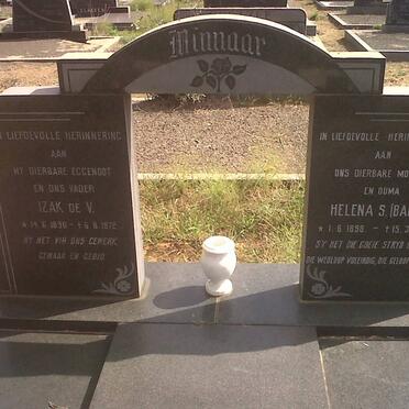 MINNAAR Izak De V. 1890-1972 &amp; Helena S. 1898-1986