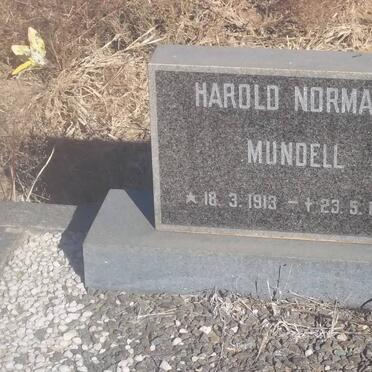 MUNDELL Harold Norman 1913-1974
