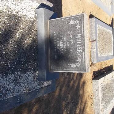 MULLER Johanna E. nee KRUGER 1901-1971