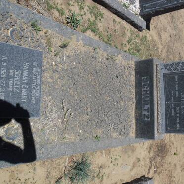 SCHULTZ Edwin Albert 1914-1955 &amp; Hannah Ewart FRAME 1920-1983