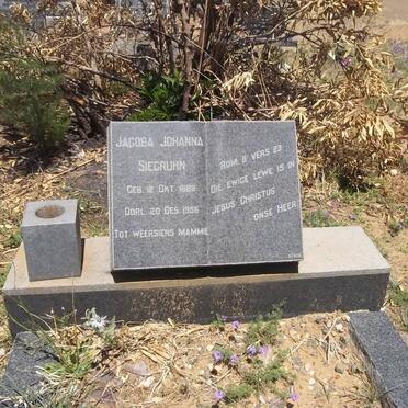 SIEGRUHN Jacoba Johanna 1888-1956