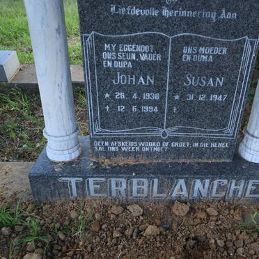 TERBLANCHE Johan 1938-1994 &amp; Susan 1947-