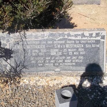 WESTHUIZEN J.M., v.d. 1850-1937 &amp; S.M. BOTHA 1854-1937