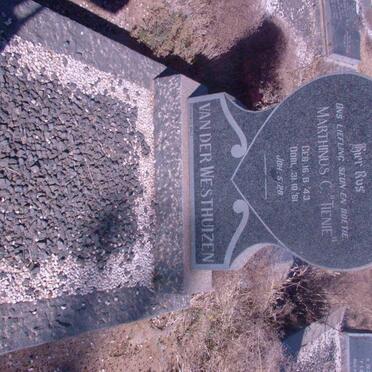 WESTHUIZEN Marthinus C., van der 1943-1961