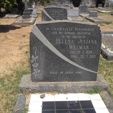 WELMAN Helena Juliana 1938-1953