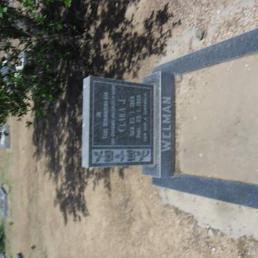 WELMAN Clara J.  1953-1953