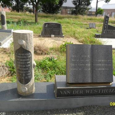 WESTHUIZEN Petrus Gysbertus, van der 1907-1973