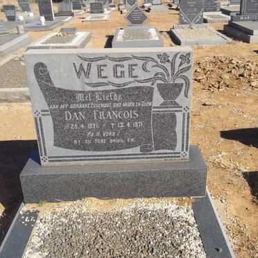 WEGE Dan Francois 1891-1971