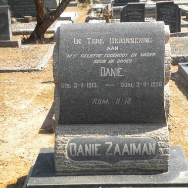 ZAAIMAN Danie 1913-1956