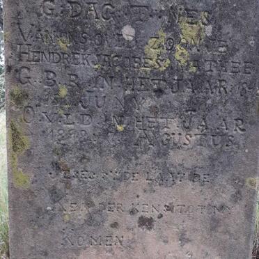 MATHEE Hendrek Jacobes 1898-1898