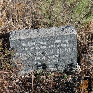 WET Francois A.D., de 1929-1943