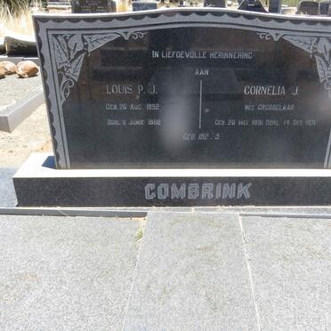 COMBRINK Louis P.J. 1892-1966 &amp; Cornelia J. GROBBELAAR 1891-1971