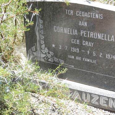 HOLTZHAUZEN Cornelia Petronella nee GRAY 1919-1974