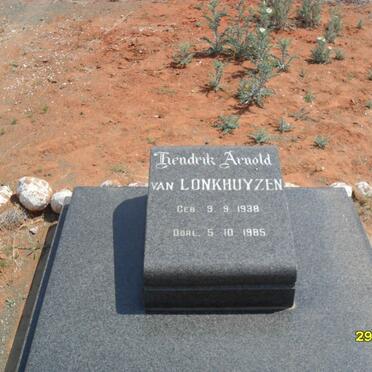 LONKHUYZEN Hendrik Arnold, van 1938-1985