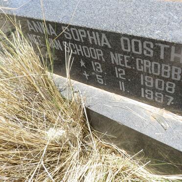 OOSTHUIZEN Anna Sophia formerly VAN SCHOOR nee GROBBELAAR 1908-1997