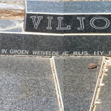 VILJOEN Jacob Stefanus Claassens 1923-2002 &amp; Charlotta Johanna 1925-2009 