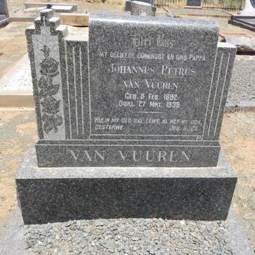 VUUREN Johannes Petrus, van 1892-1939
