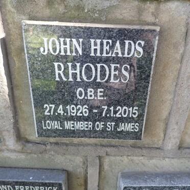 RHODES John Heads 1926-2015