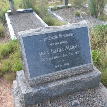 BOTHA Anna nee MARAIS 1868-1937