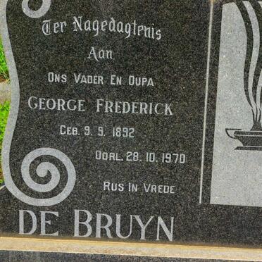 BRUYN George Frederick, de 1892-1970