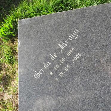 BRUYN Gerda, de 1944-2005