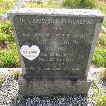 BRUIN J.H., de 1892-1946 & Maria Elizabeth VAN NIEKERK 1898-1984