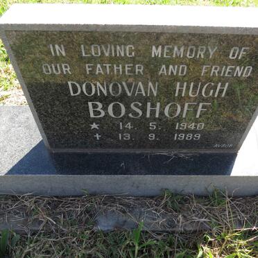 BOSHOFF Donovan Hugh 1949-1989