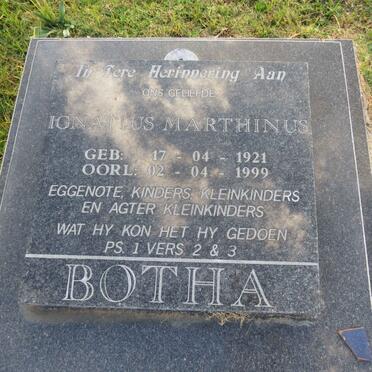 BOTHA Ignatius Marthinus 1921-1999