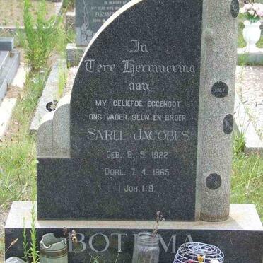 BOTHMA Sarel Jacobus 1922-1965