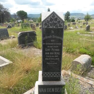 BERG Gert Petrus, van den 1867-1939