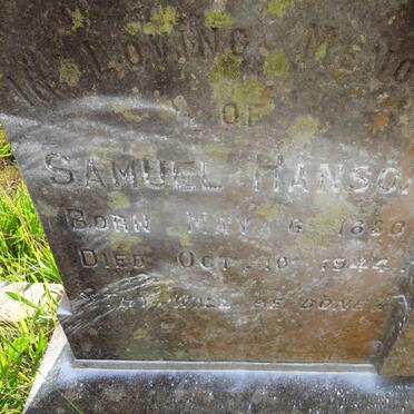 HANSON Samuel 1880-1944