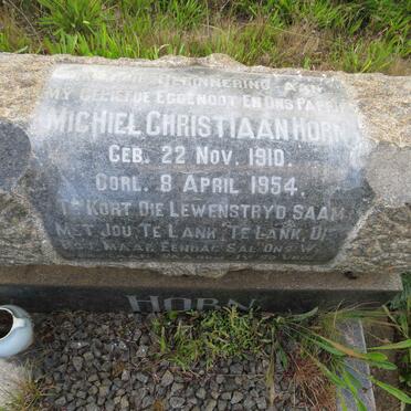 HORN Michiel Christiaan 1910-1954