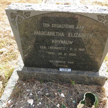 KRYNAUW Margaretha Elizabeth nee REINERTZ 1912-1958 :: KRYNAUW Emil Hermann 1944-2009