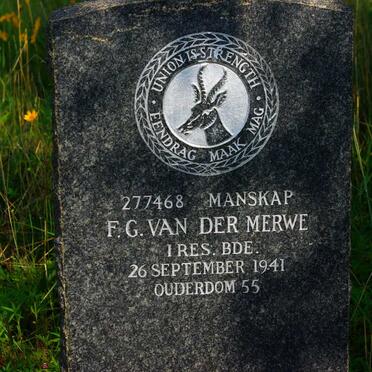 MERWE F.G., van der -1941
