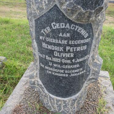 OLIVIER Hendrik Petrus 1883-1934