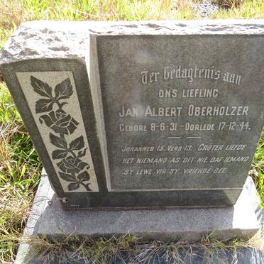 OBERHOLZER Jan Albert 1931-1944
