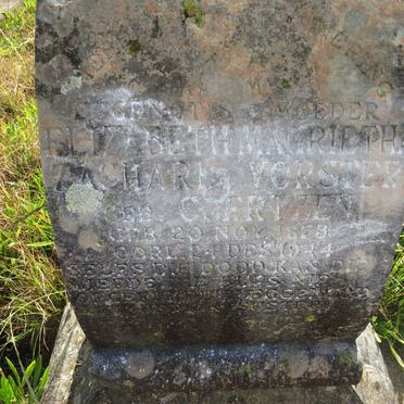 VORSTER Elizabeth Magrietha Zachariea nee COERTZEN 1873-1944