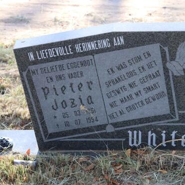 WHITE Pieter Jozia 1851-1954