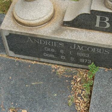 BESTER Andries Jacobus 1883-1973 &amp; Jacoba Susanna Johanna PRINSLOO 1888-1958