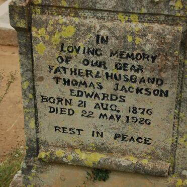 EDWARDS Thomas Jackson 1876-1926