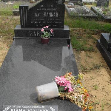 HARTMAN Hannah 1910-1982 :: WYK Riana, van 1963-2005