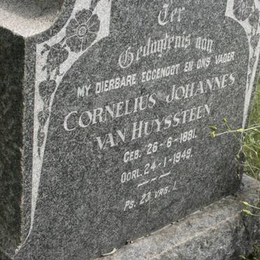 HUYSSTEEN Cornelius Johannes, van 1891-1949