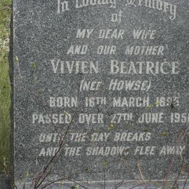 JAGER Vivien Beatrice, de nee HOWSE 1895-1950
