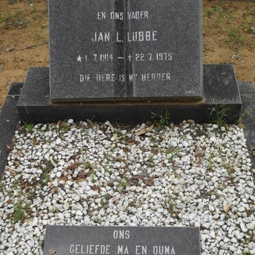 LUBBE Jan L. 1914-1979 &amp; Tinnie 1917-1998