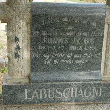 LABUSCHAGNE Johannes Jacobus 1910-1954