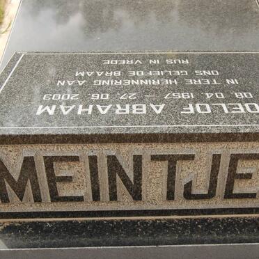 MEINTJES Oelof Abraham 1957-2003
