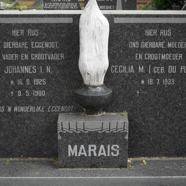 MARAIS Johannes I.N. 1925-1980 &amp; Cecilia M. DU PLESSIS 1933-