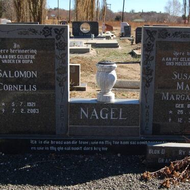 NAGEL Salomon Cornelis 1921-2003 &amp; Susanna Maria Margaretha BOTHA 1925-1994